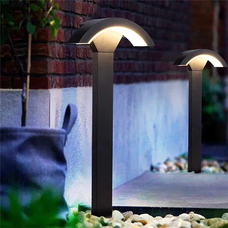 Moderne LED-Außenleuchte für Garten und Hof - vue 6 sur 47