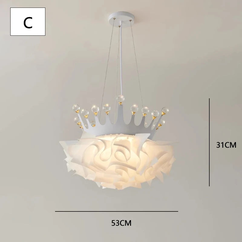 lustre romantique en cristal pour une décoration moderne - vue 11 sur 17