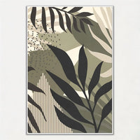 affiche artistique feuilles de palmier pour décoration intérieure