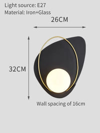 Kreative Wandleuchte Muschel modern minimalistisch Dekoration