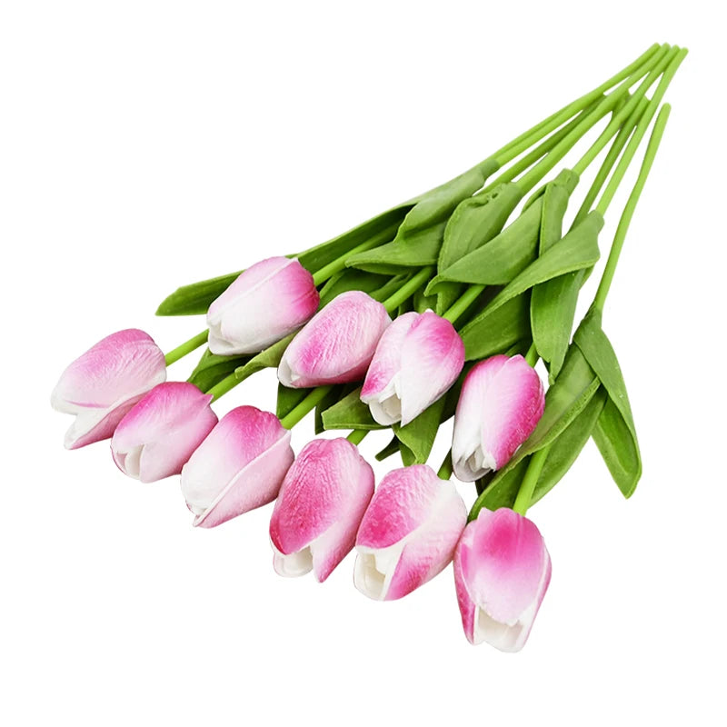 lot de 10 tulipes artificielles pour décoration de mariage et jardin