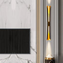 Minimalistische LED-Wandleuchte in Fackelform, dimmbar