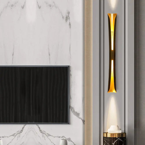 Minimalistische LED-Wandleuchte in Fackelform, dimmbar - vue 4 sur 16