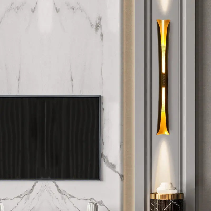 Minimalistische LED-Wandleuchte in Fackelform, dimmbar - vue 4 sur 16