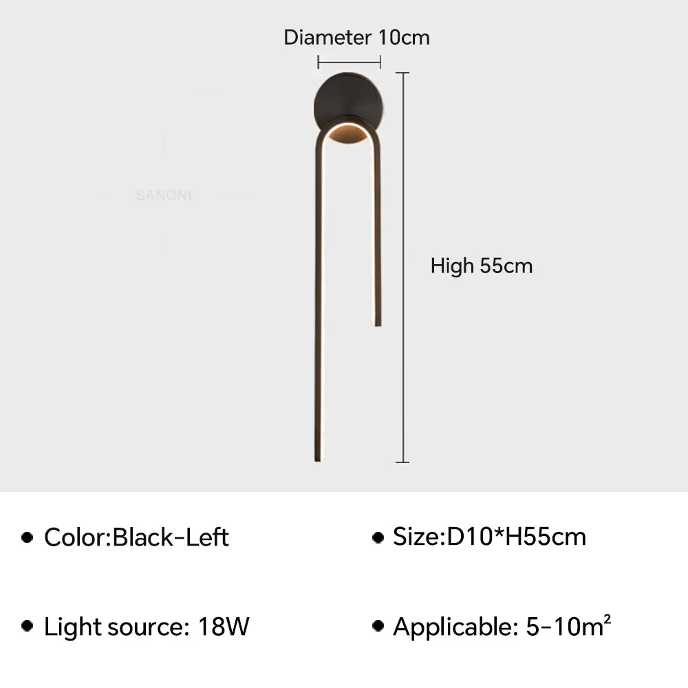 LED-Wandleuchte im nordischen Stil für die Schlafzimmerdekoration