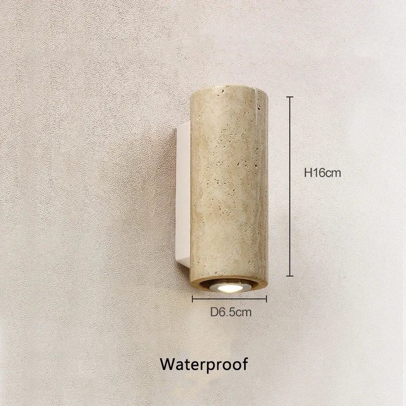 applique murale en marbre wabi sabi à led pour décoration intérieure - vue 9 sur 10