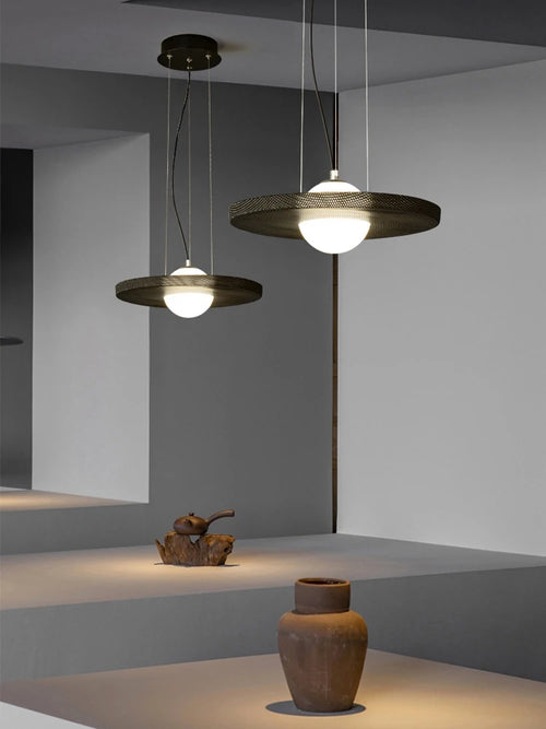 Italienische Design-Pendelleuchte für modernes und elegantes Ambiente - vue 6 sur 9