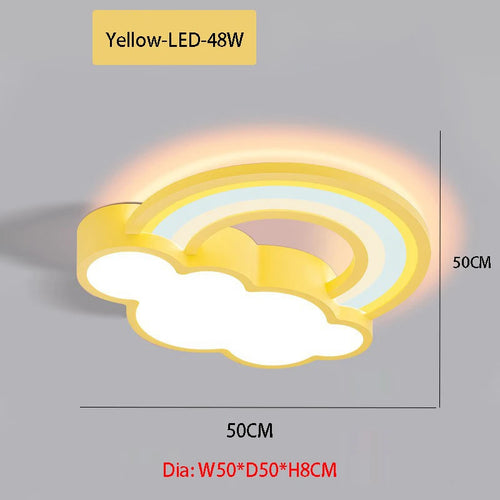 LED-Deckenleuchte Wolke modern für Kinderzimmer - vue 9 sur 9