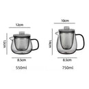 Théière verre borosilicate avec infuseur style moderne