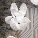 Lustre torsadé blanc moderne