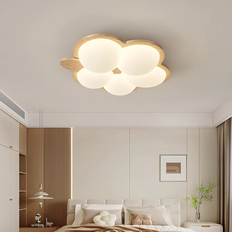 plafonnier style rétro wabi-sabi lapin créatif éclairage intérieur chaleureux - vue 7 sur 10