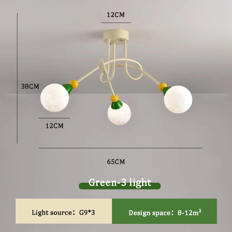 Kronleuchter im nordischen Design für moderne und farbenfrohe Kinderzimmer