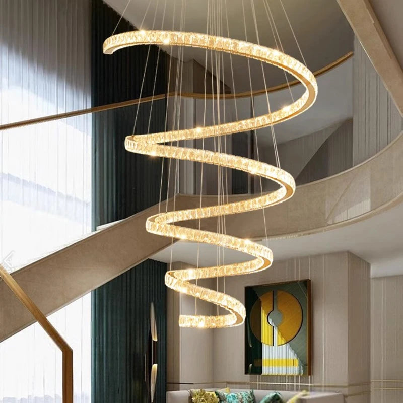 Lustre design Nordique décor à la maison salle à manger éclairage intérieur en cristal pour salon - vue 4 sur 7