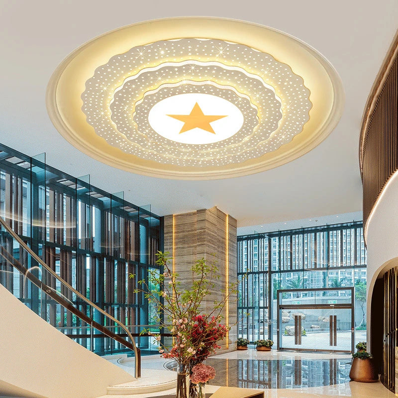 plafonnier led moderne pour éclairage intérieur personnalisé - vue 7 sur 9