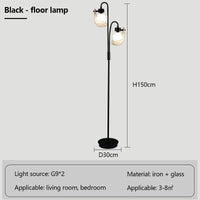 lustre de luxe en verre de coquille avec lampes led créatives