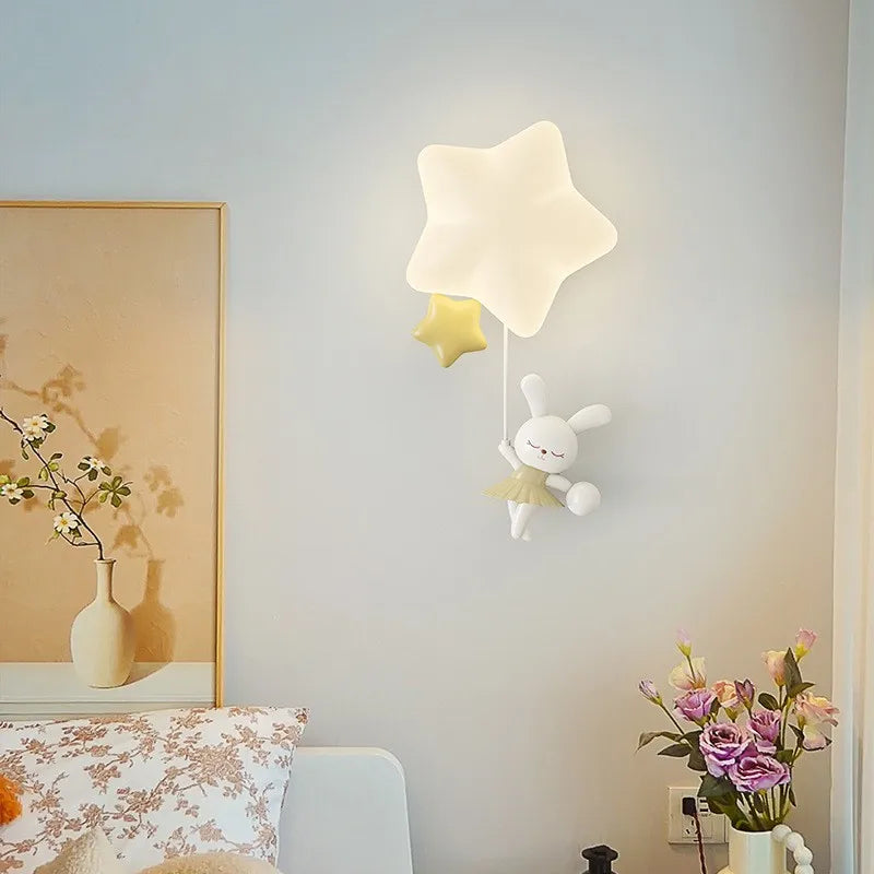 plafonnier nordique personnalisé pour chambre enfant lumineuse et colorée - vue 3 sur 12