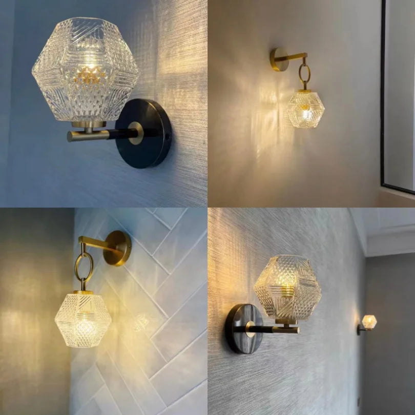 Applique murale en verre pour chambre à coucher - vue 4 sur 11