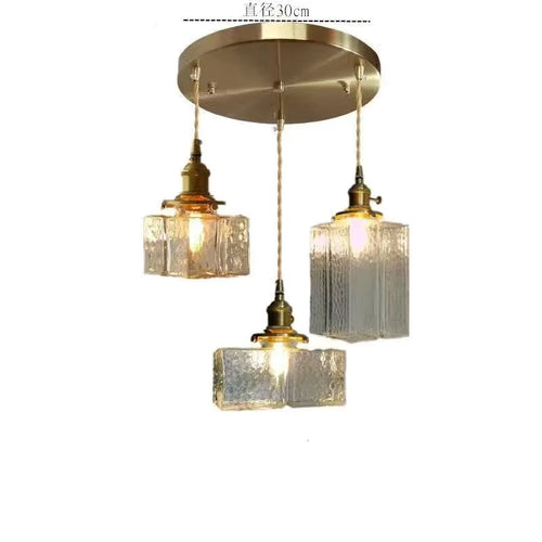 Retro-Pendelleuchte aus Glas mit kreativer LED-Beleuchtung für Vintage-Look - vue 9 sur 10