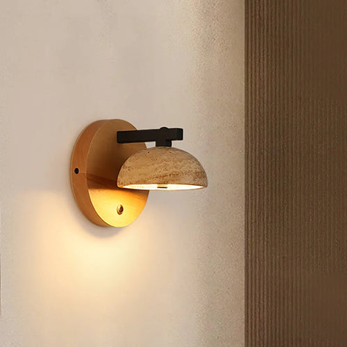 applique murale led en pierre naturelle style vintage nordique moderne