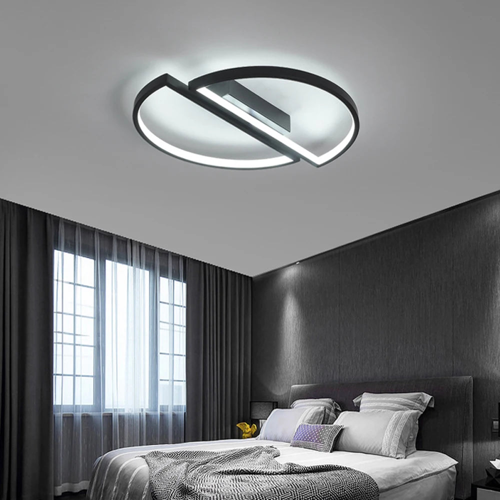 Moderner LED-Deckenleuchte Halbkreis für nordische Dekoration