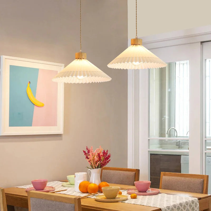 lustre suspendu moderne en bois pour décoration