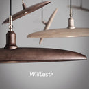 Suspension en bois lampe à Suspension en bois Design minimaliste lustre de plafond suspendu salle à manger Restaurant hôtel