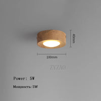 lampe plafonnier en noyer et frêne led décoration maison