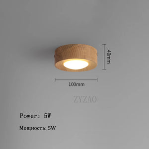 lampe plafonnier en noyer et frêne led décoration maison