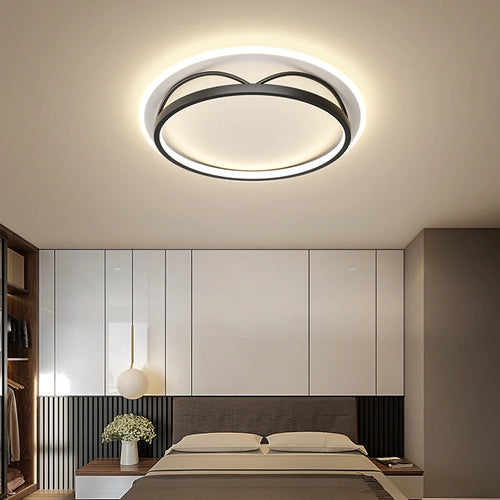 Moderne LED-Pendelleuchte quadratisch rund industriell - vue 4 sur 12