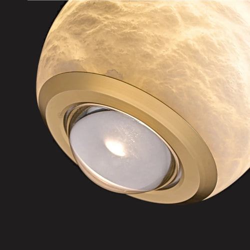 LED-Pendelleuchte aus spanischem Naturmarmor ideal für Bar und Restaurant - vue 7 sur 6