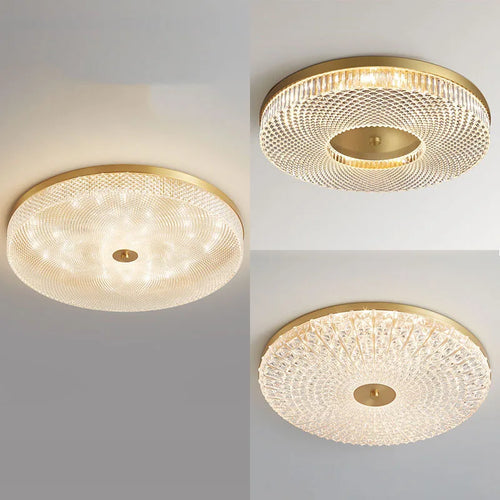 Runde LED-Deckenleuchte aus Acryl mit modernem Design für Ihr Zuhause - vue 5 sur 13