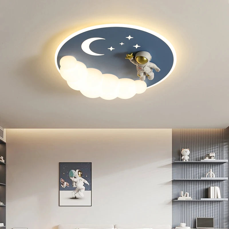 lustre led moderne avec télécommande pour décoration intérieure - vue 5 sur 18