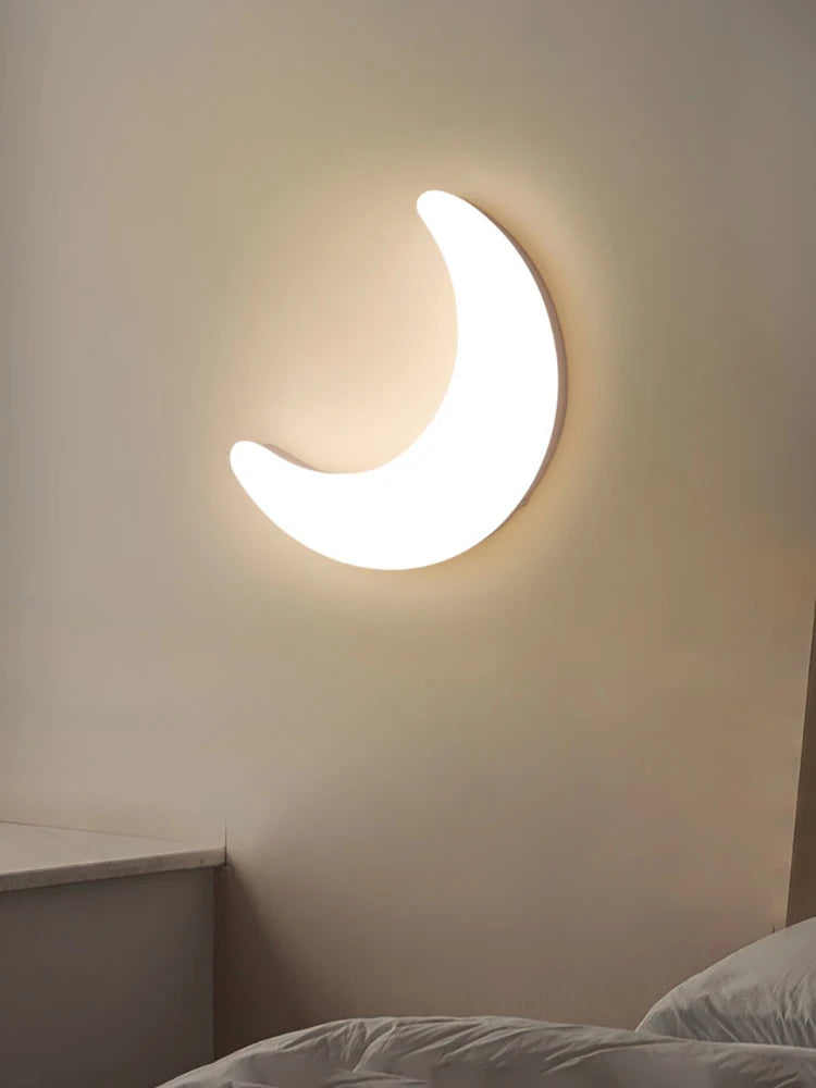 LED-Wandleuchte Halbmond für den Innenbereich, schlicht - vue 6 sur 8