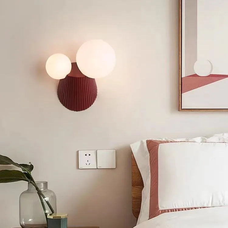 applique murale led cactus en résine verre pour étude