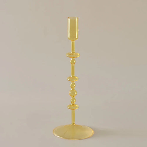 bougeoir en verre pour décoration intérieure créative et élégante