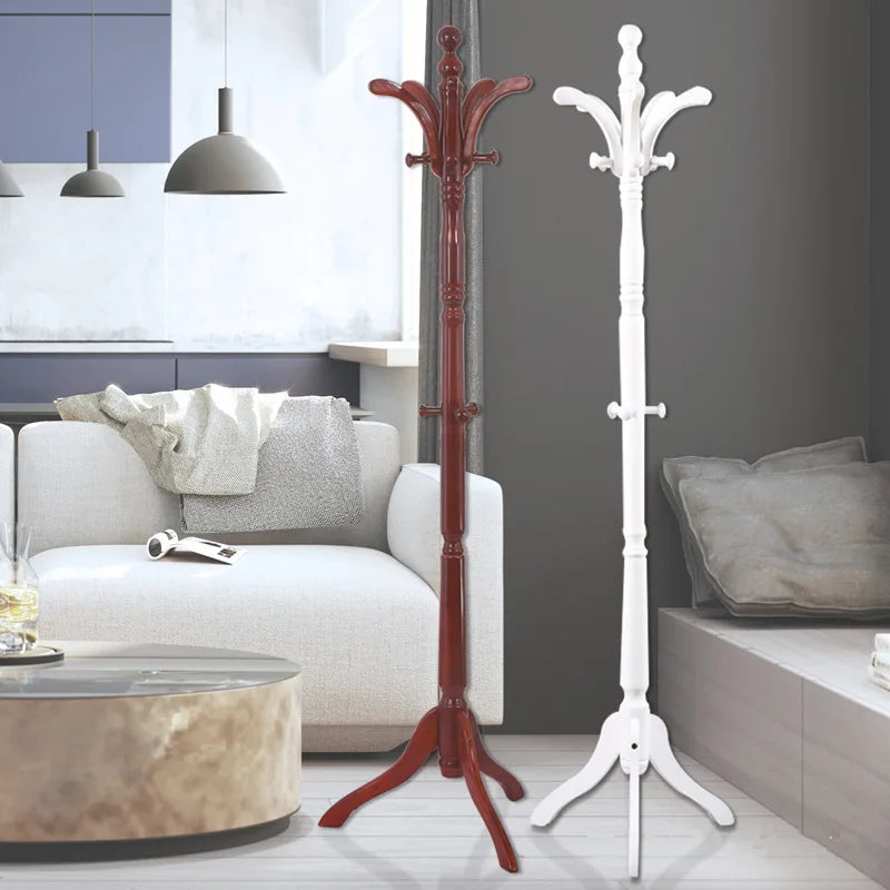 porte-vêtements en bois massif pour hôtel et maison rangement pratique - vue 3 sur 15