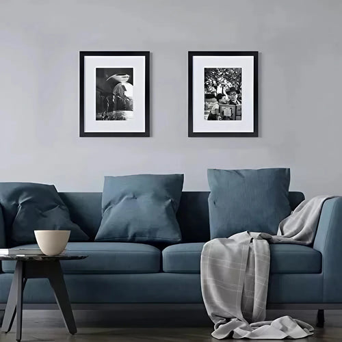 Versatile photo frames in different sizes, suitable for wall or table display, modern design, suitable for home (Black) - vue 7 sur 7