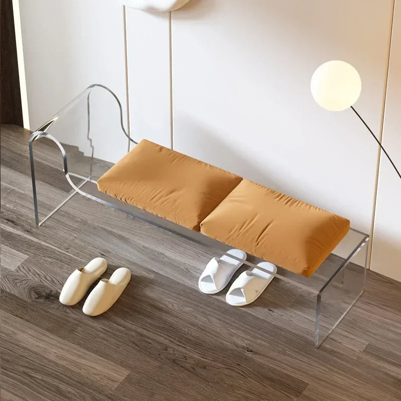 tabouret en acrylique nordique pour décoration intérieure minimaliste