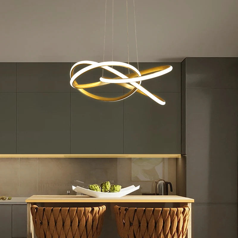 lampe suspendue led qiyimei pour bar cuisine décoration intérieure - vue 6 sur 13