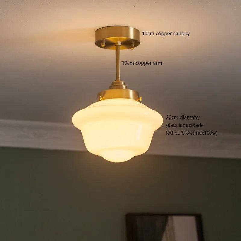 LED-Pendelleuchte aus milchweißem Glas - vue 11 sur 30