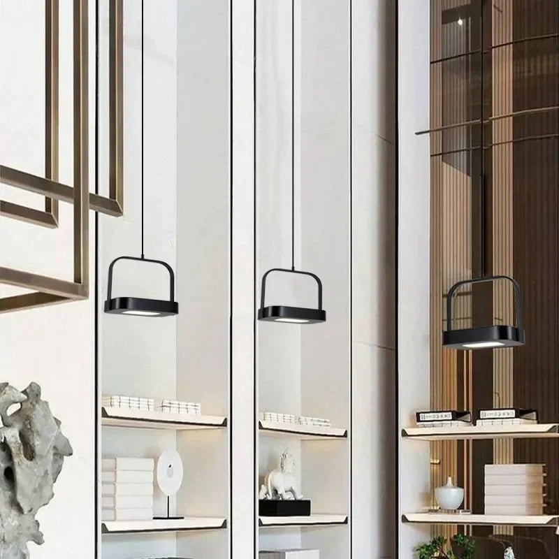 armoire de rangement moderne minimaliste avec comptoir et vitrine intégrés - vue 3 sur 10