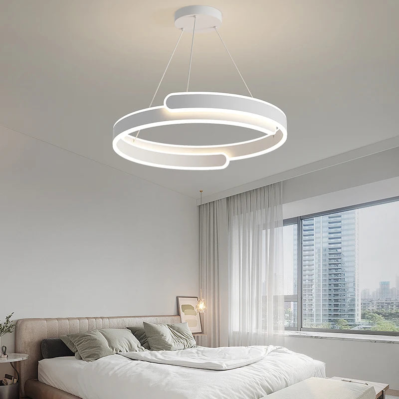 suspension led anneau design pour décoration intérieure élégante - vue 7 sur 8