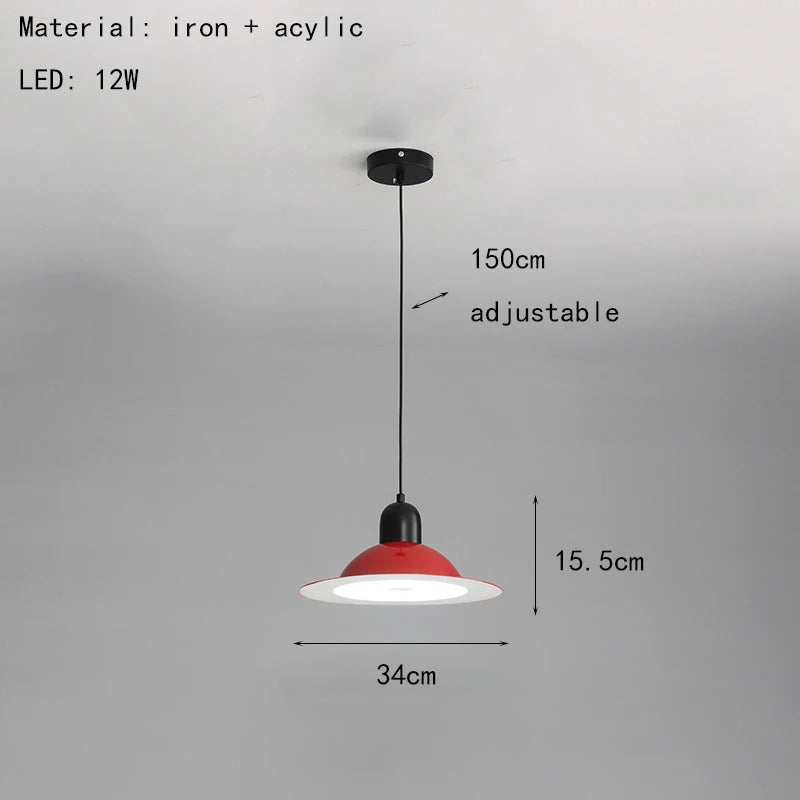 LED-Pendelleuchte aus Metall mit einstellbarem Licht - vue 11 sur 17