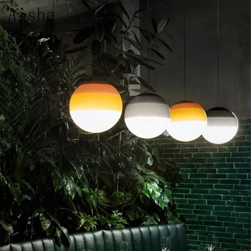 suspension en verre style nordique pour intérieur décoratif 2024 - vue 5 sur 12