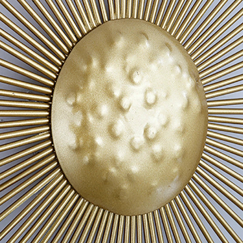 applique murale led soleil art déco pour hôtel boutique - vue 6 sur 11