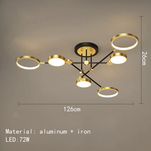 Minimalistische LED-Deckenleuchte 3 Farbtemperaturen dekorative Innenleuchte - vue 10 sur 30