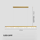 Moderner minimalistisch gestalteter Kronleuchter in Schwarz und Gold für die Innendekoration