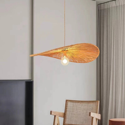 lustre led chanvre nordique simple moderne rétro créatif