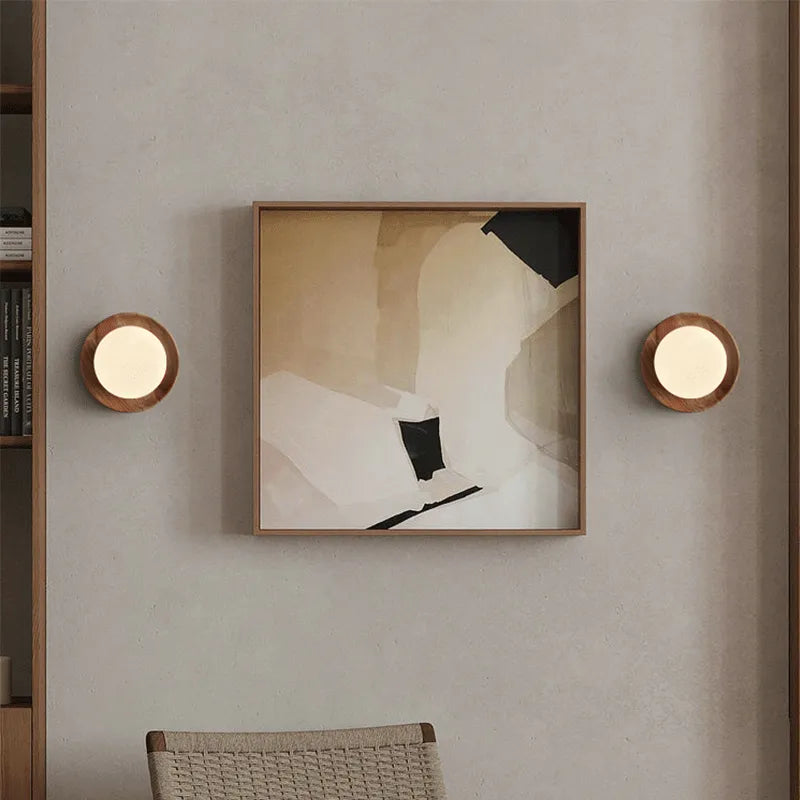 Applique murale Intérieur nordique rétro crème tête de lit LED - vue 7 sur 7