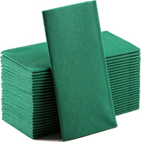 Serviette de table papier effet lin lot 100
